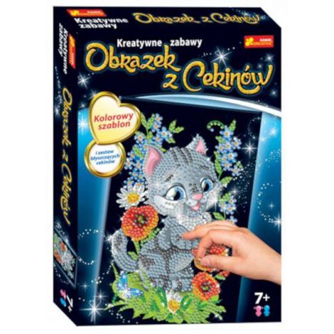 Obrazek z cekinów Ranok Kotek